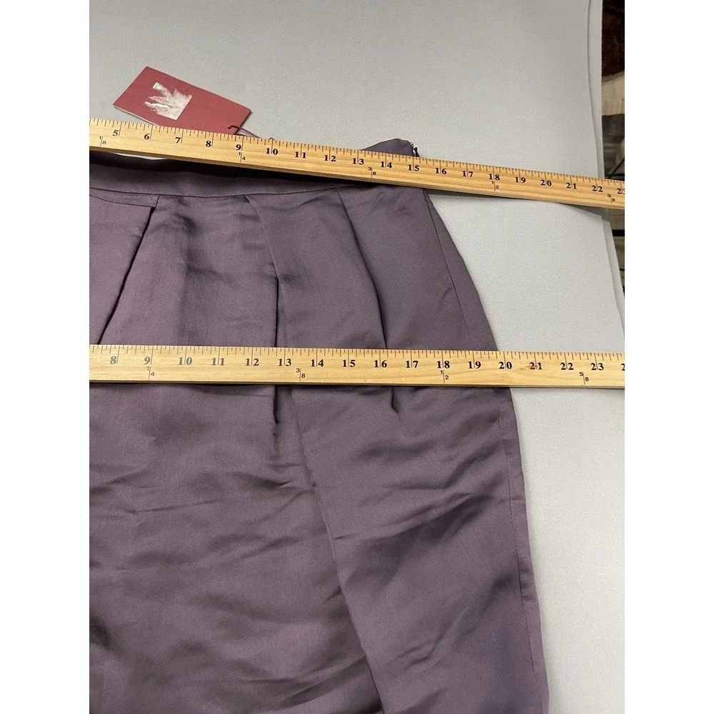 Max Mara Studio Womens Skirt Size US 10 IT‎ 40 Aubergine NWT